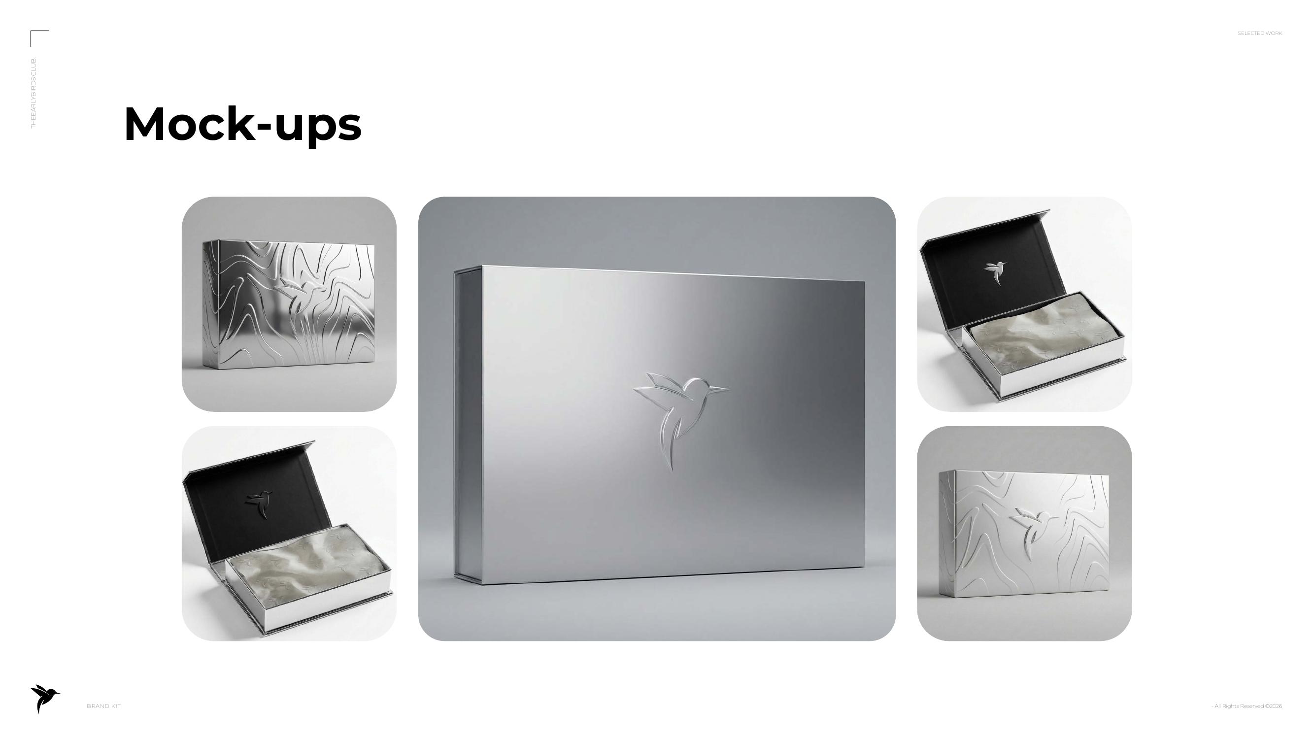 Earlybirds packaging mockups