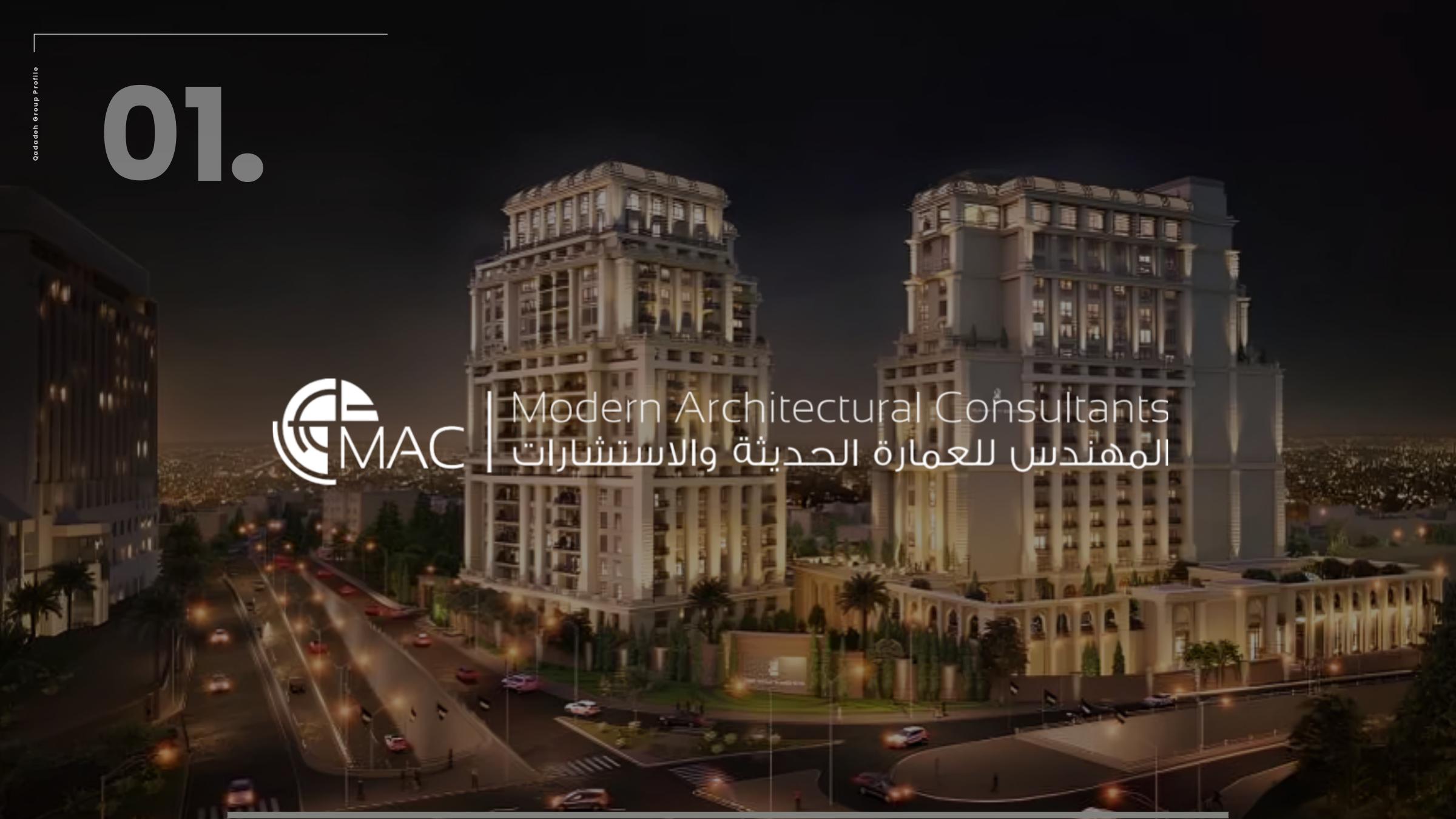 Selected spread 1 from the Qadadeh Group company profile